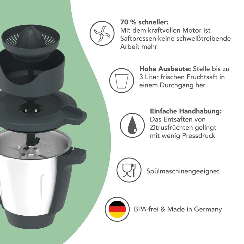 [B-Ware] WunderJuicer® | Saftpresse für Monsieur Cuisine Connect, Trend und Smart