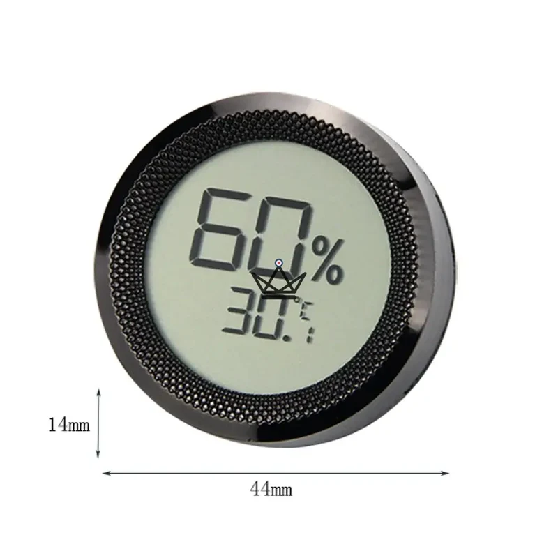 Hygromètre Électronique Cigares CARBONRING — LCD, 3 Finitions Or Noir Argent | Cave Cigare
