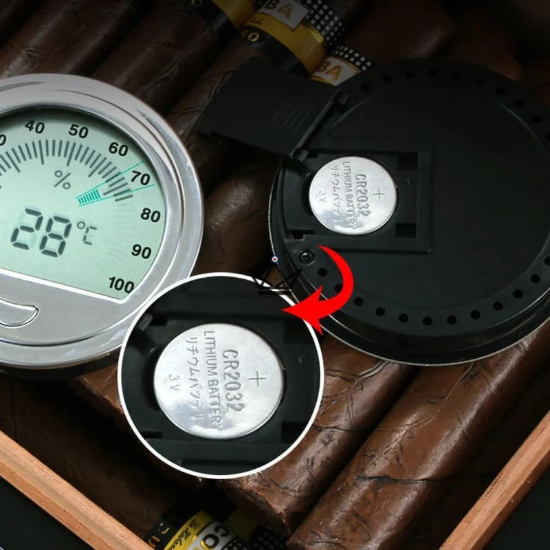 Hygromètre Électronique Cigares TESLA — Précision Maximale, Humidité & Température