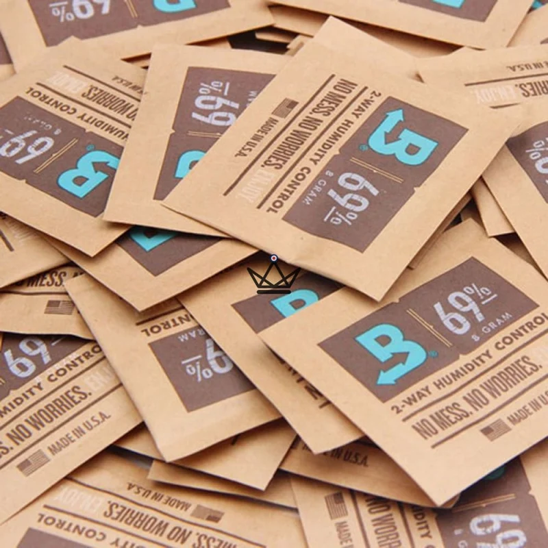 Humidification Boveda 69 % — 3 Sachets, Bidirectionnel, Prêt à l'Emploi | Cave Cigare
