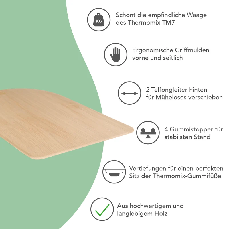KitchenSlider® H | Premium-Gleitbrett für Thermomix TM7
