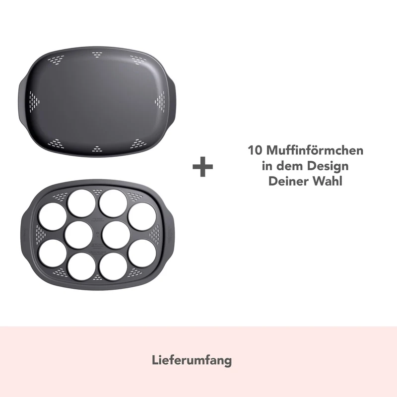 Muffinizer® mit 10 Förmchen | Für Monsieur Cuisine Smart, Trend, Connect
