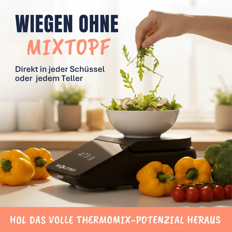 WiegeBase von MixFino® | Wiege-Aufsatz & Schutz für Thermomix TM7