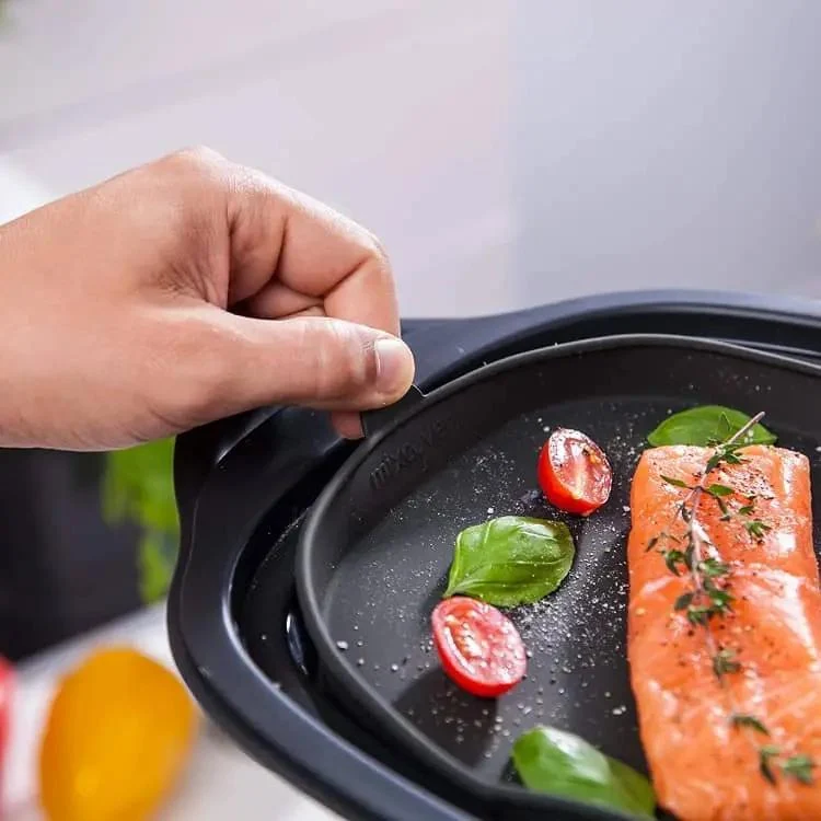 Flexi-Set für Monsieur Cuisine | Dampfgarform, FlexiSpatel Grün in klein + groß