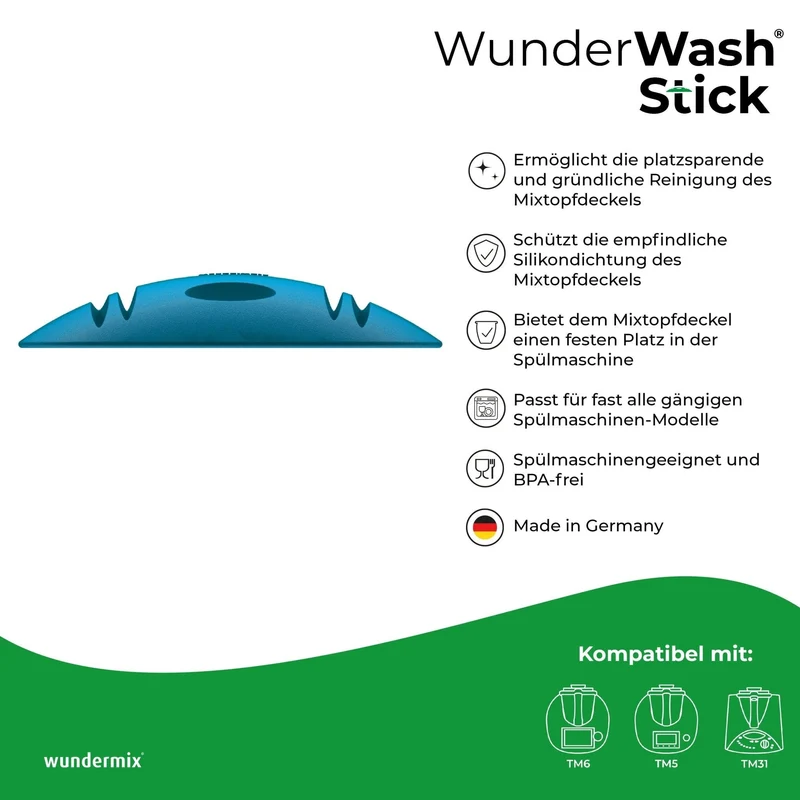 WunderWash® Stick | Spülmaschinen-Deckelhalter für Mixtopfdeckel TM7, TM6, TM5