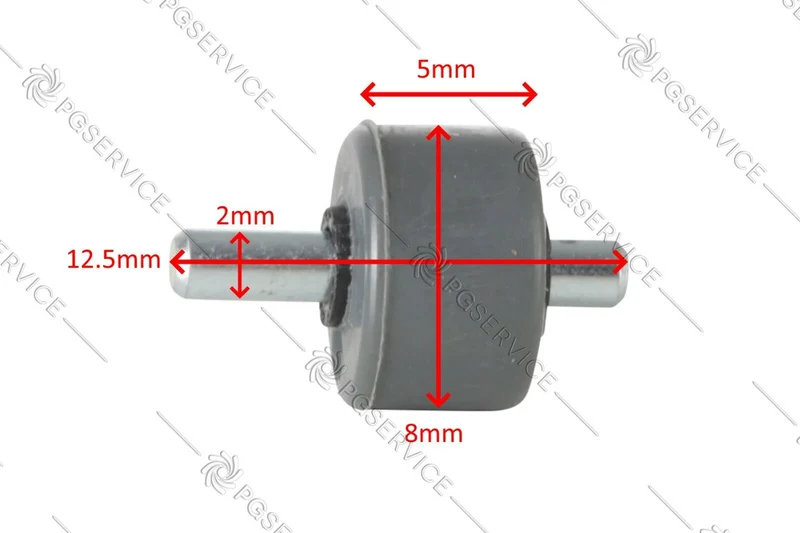Rowenta ruota 8mm spazzola scopa X-Pert 160 3.60 RH6921 RH6974 RH7221 RH7237