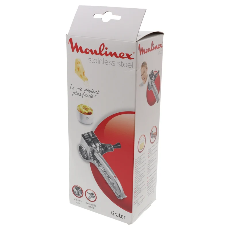 Moulinex grattugia manuale in acciaio inossidabile a manovella formaggio