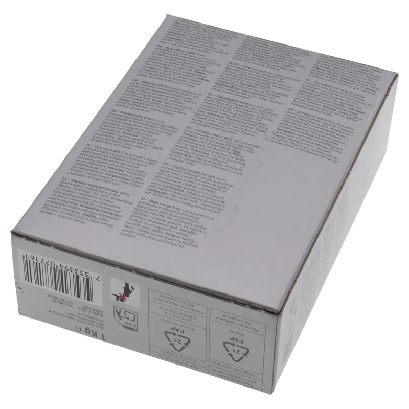 Electrolux AEG Zanussi 1kg sale lavastoviglie lavatrice rinnovo decalcificatore