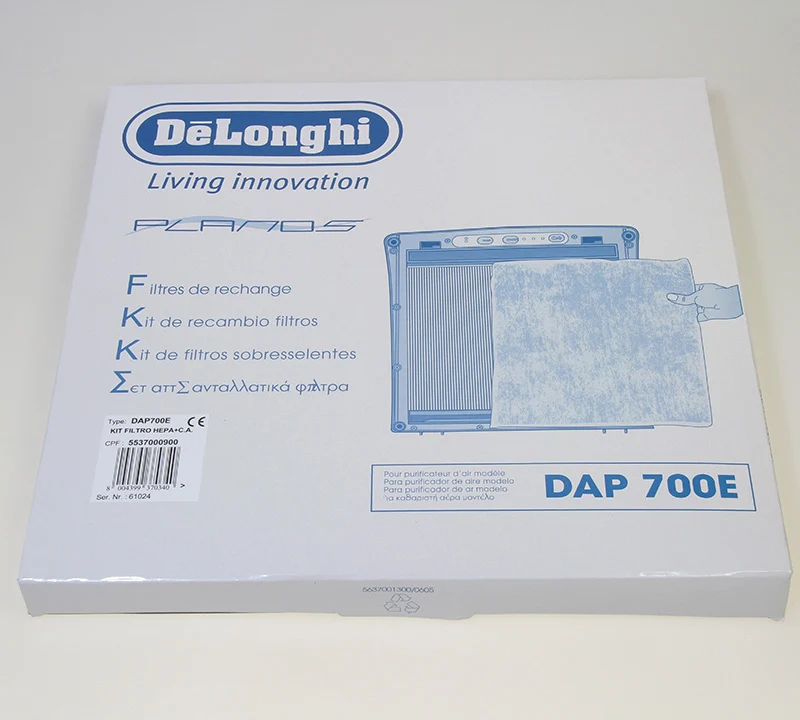 Delonghi kit filtro + HEPA + retina per purificatori d'aria Planos DAP700E