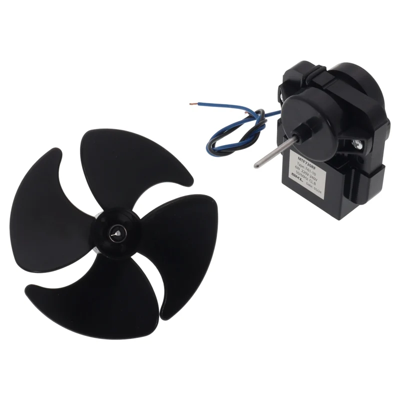 Motore ventilatore F61-10 6W 220V con ventola 100mm universale per frigorifero