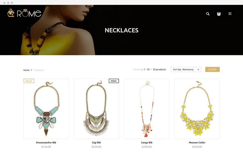 Watches Store Rome Shopify Theme