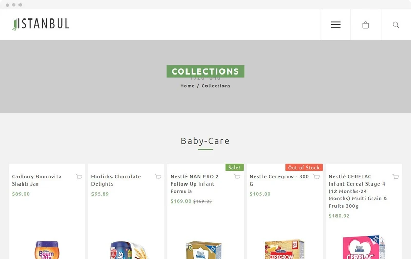 Health Store Istanbul Shopify Theme