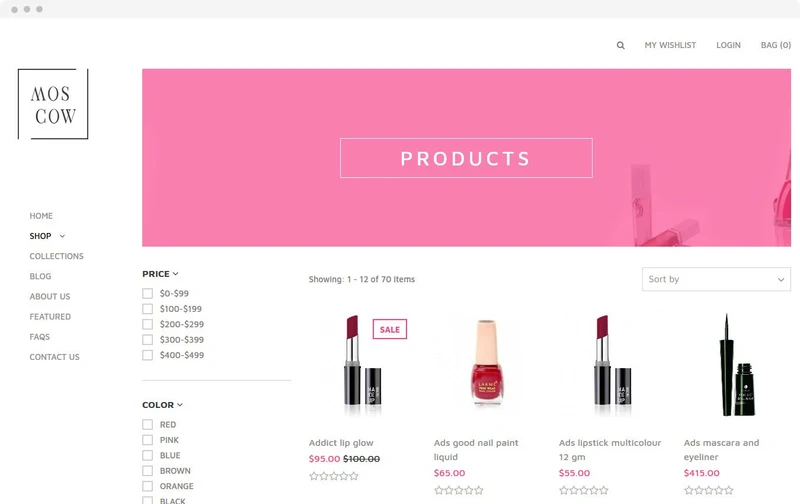 Health Store Moscow Shopify Theme