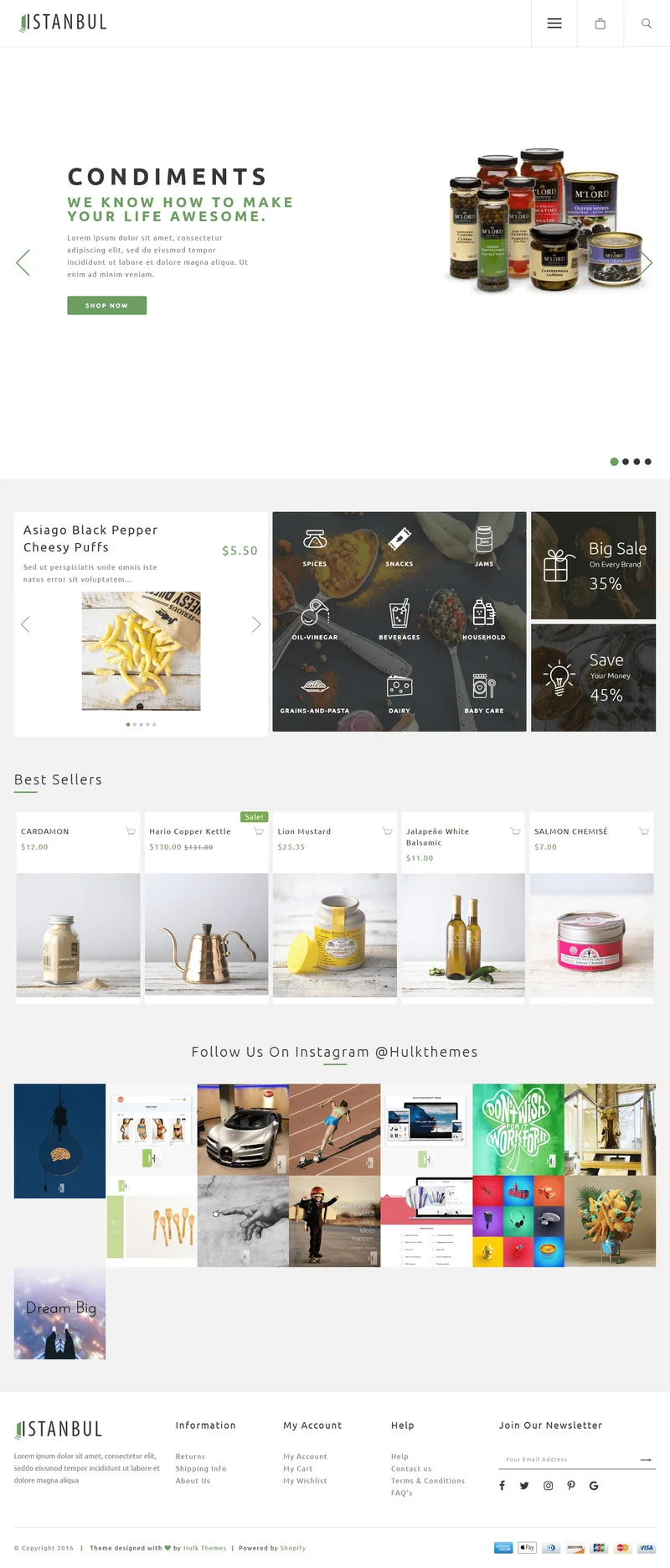 Vegetable Store Istanbul Shopify Theme