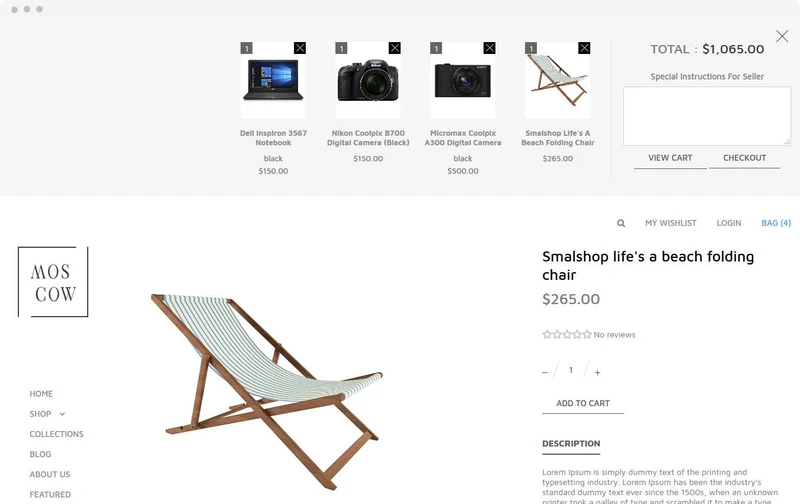 Vegetable Store Moscow Shopify Theme