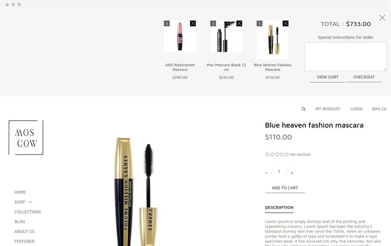 Women's Fashion Store Moscow Shopify Theme
