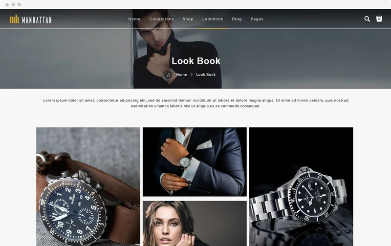 Men's Fashion Store Manhattan Shopify Theme