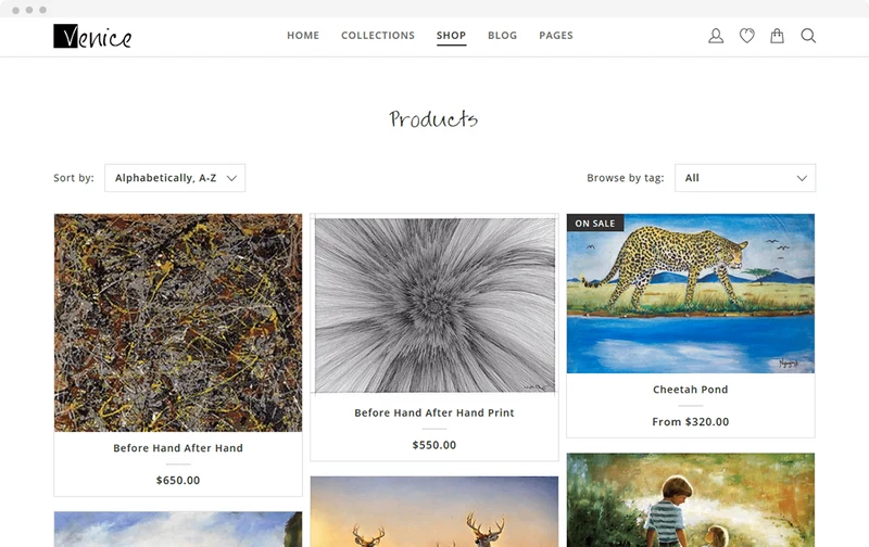 Handmade Store Venice Shopify Theme