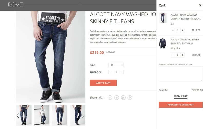 Fashion Shopify Theme - Rome - HulkApps