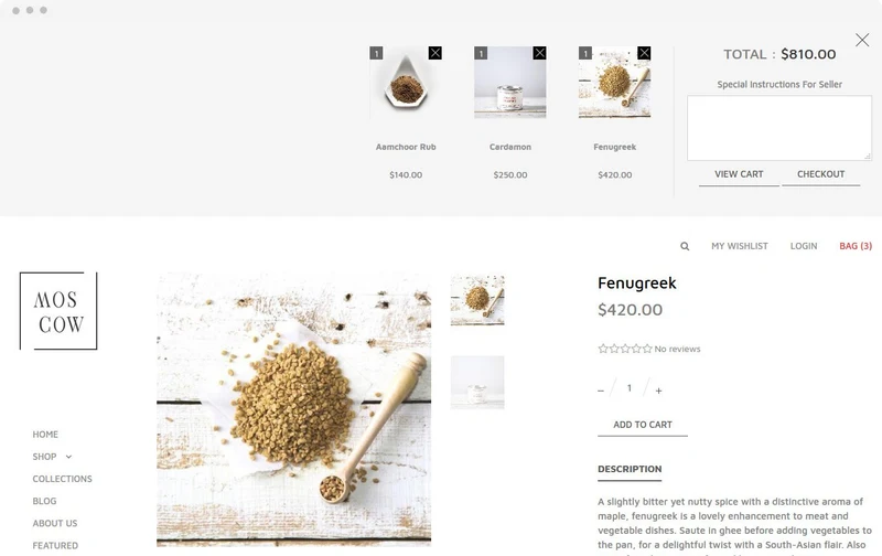 Cosmetics Store Moscow Shopify Theme