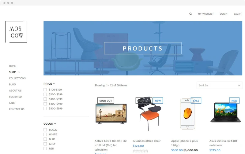 Cosmetics Store Moscow Shopify Theme