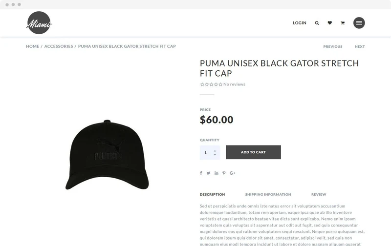 Accessories Shopify Theme - Miami