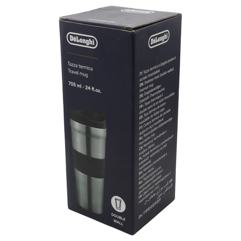 Delonghi tazza termica doppia parete acciaio 705ml macchina caffè Eletta Explor