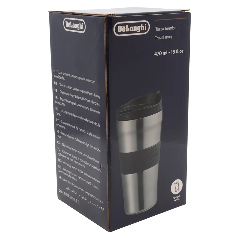 Delonghi tazza termica doppia parete acciaio 470ml macchina caffè Eletta Explore