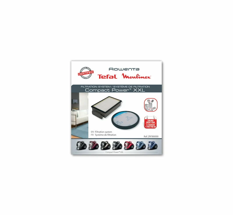 Rowenta Tefal kit filtri HEPA aspirapolvere Compact Power XXL RO4825 RO4871 TW4