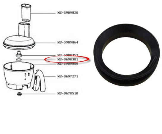 Moulinex guarnizione perno giunto trasmissione ciotola Ovatio Odacio Adventio
