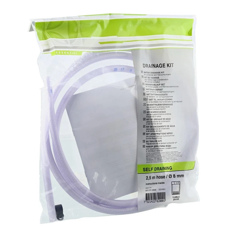 Electrolux kit scarico tubo drenaggio condensa universale asciugatrice a caduta