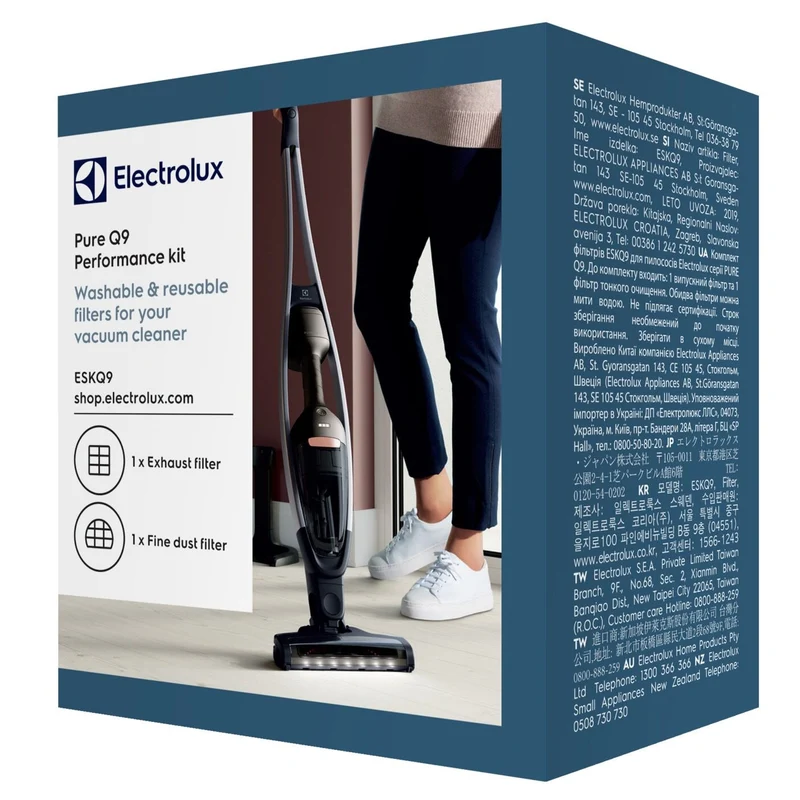 Electrolux AEG kit filtri HEPA scopa aspirapolvere Pure Q9 QX9 PQ91 AS62 ES62 QX